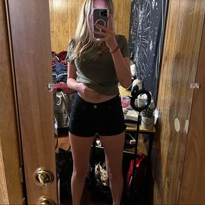 black american eagle shorts